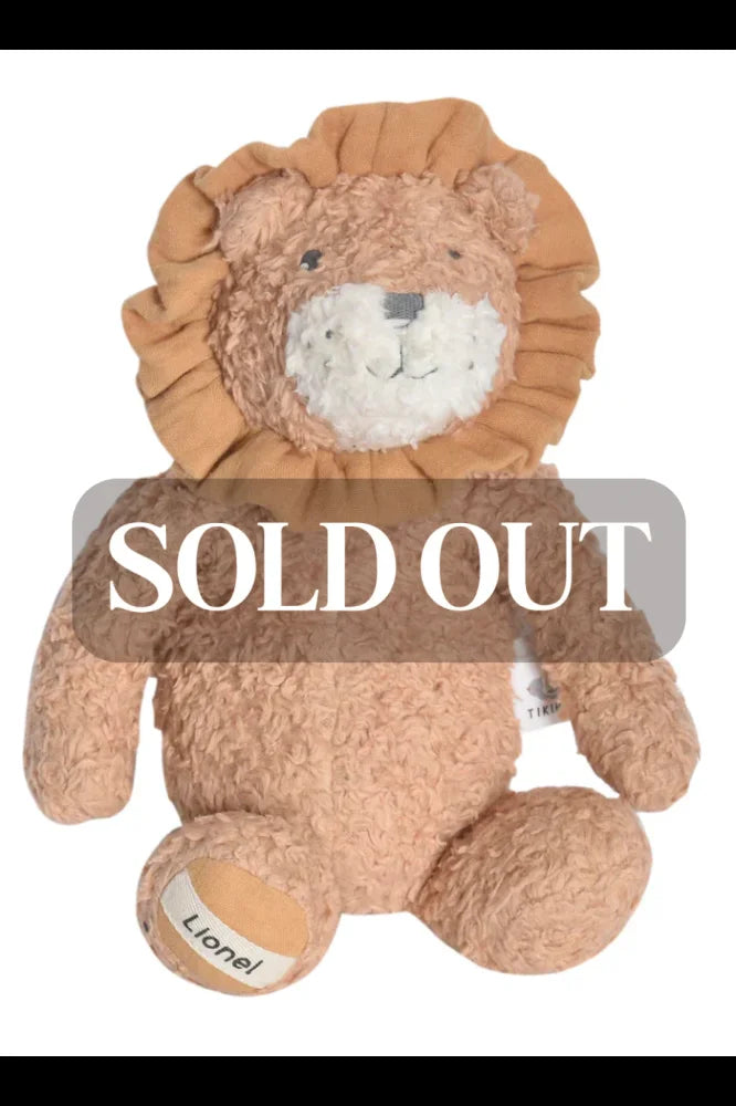 Lionel The Lion - Organic Plush - Multicolor / Unisex / OS - ’Stuffed Animal - Baby Kids Adult’