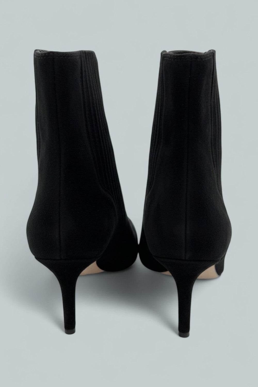 Lisa 70 Mid-Heel Suede Ankle Boots - Black - 9.5 - Boots