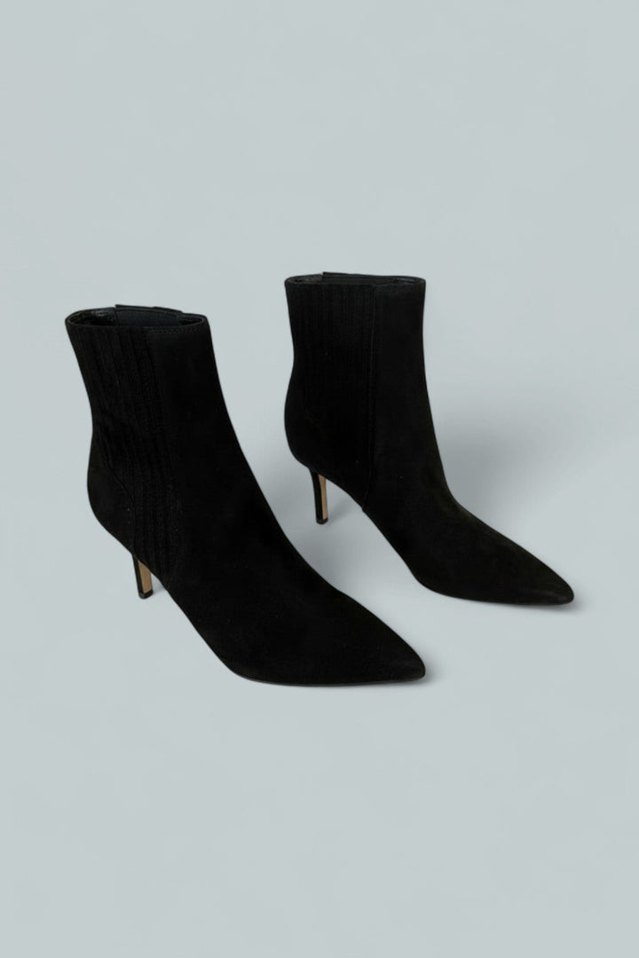 Lisa Mid-Heel Ankle Boot - Black - 7 - Boot