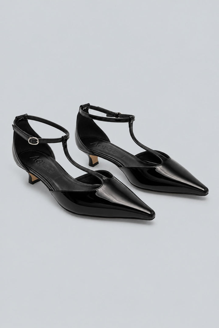 Liz T Strap Pumps - Black - 9 - Sandal