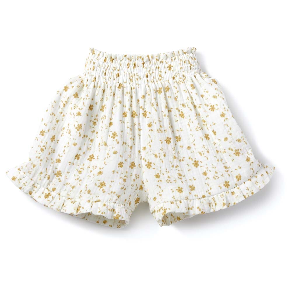 Emilia Shorts - Ochre Flowers Shorts Napaani 