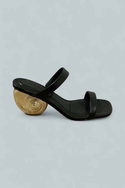 Women's Marion Embellished Heel Slides - Black/Gold