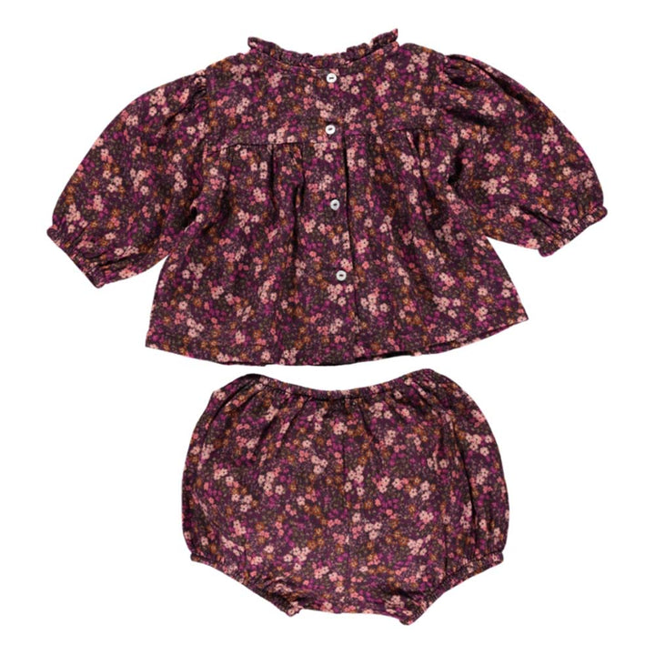 Lena Baby Set - Mulberry Mini Floral