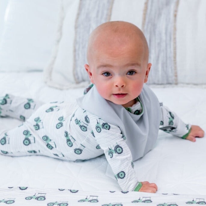 Zipper Footie - Tractor