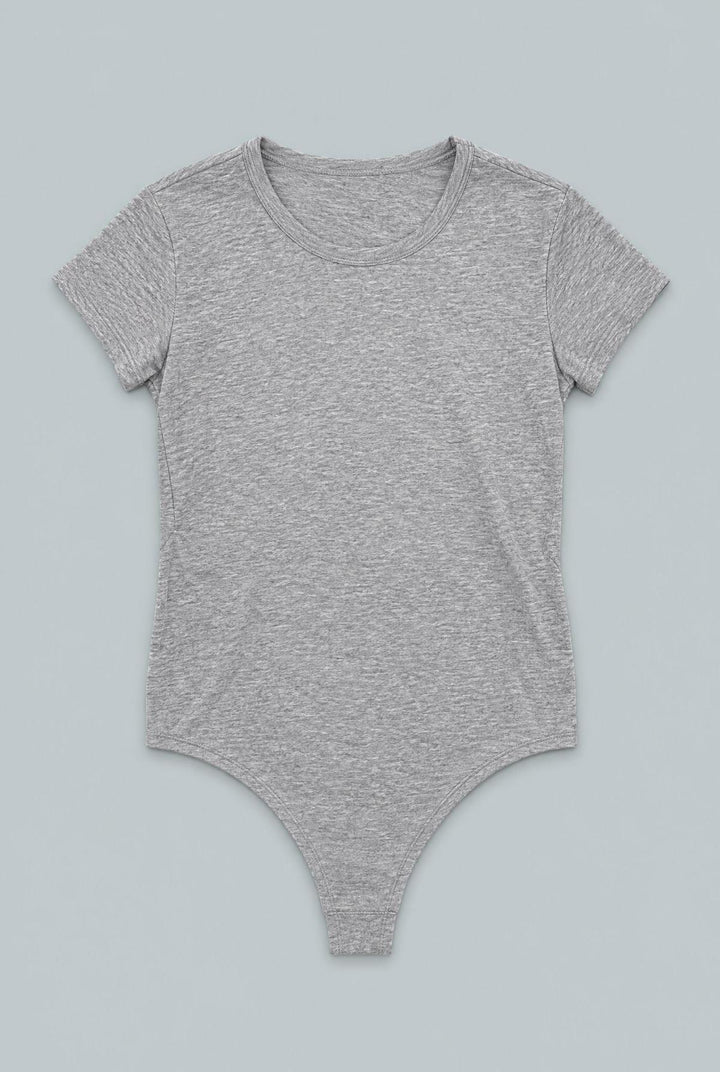 Tee Bodysuit - Heather Gray