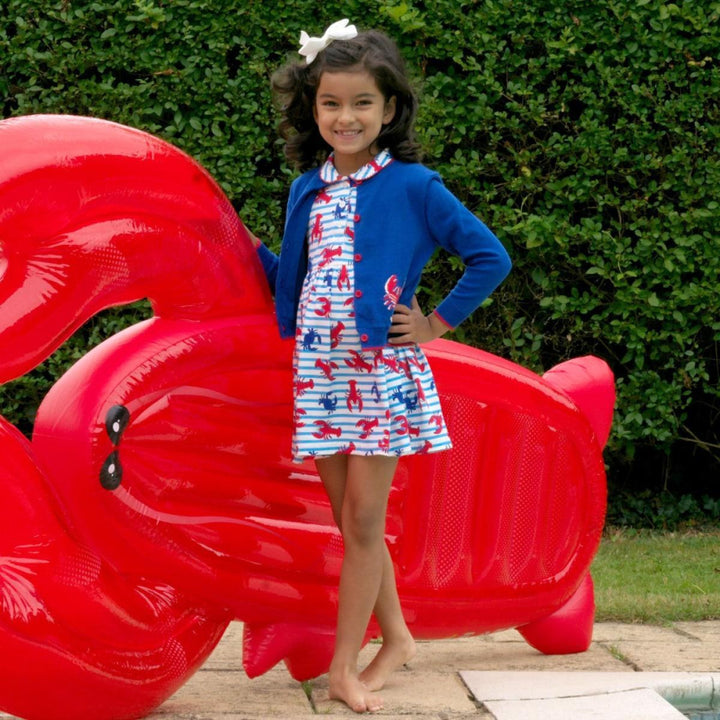 Lobster Intarsia Cardigan - Cardigan