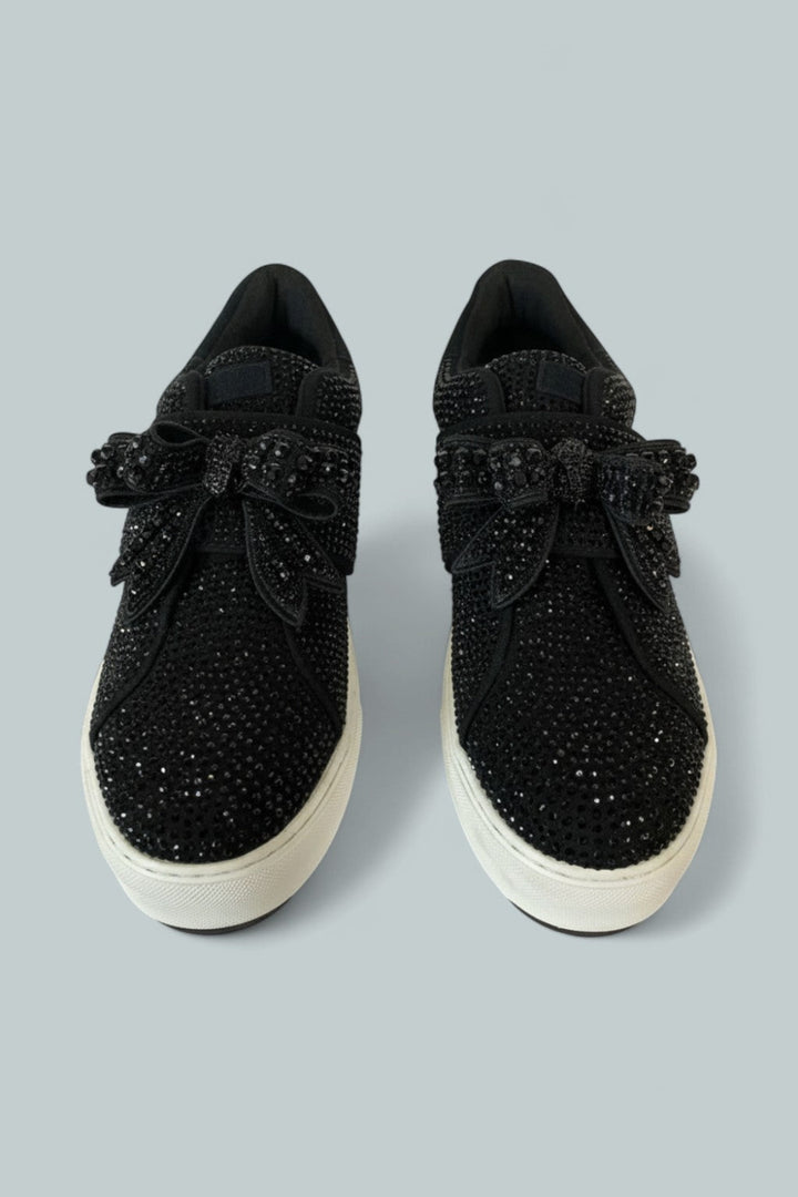 London Laney Bow Low Top Sneakers - Black - EU 41 - Sneaker