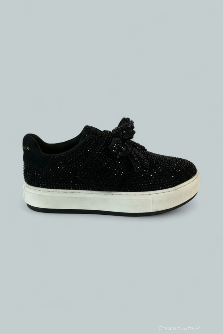 London Laney Bow Low Top Sneakers - Black - EU 41 - Sneaker