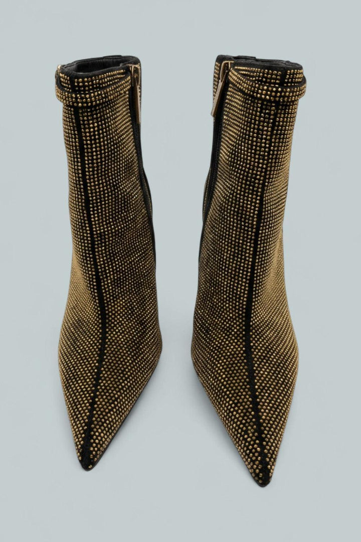 London Mayfair Pointed Ankle Boots - Charcoal - 6.5 - Boot