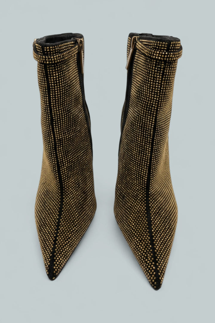 London Mayfair Pointed Ankle Boots - Charcoal - 6.5 - Boot