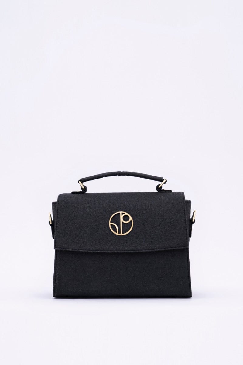 London Sadle Bag Pinatex - Truffle Black Bags 1 People 