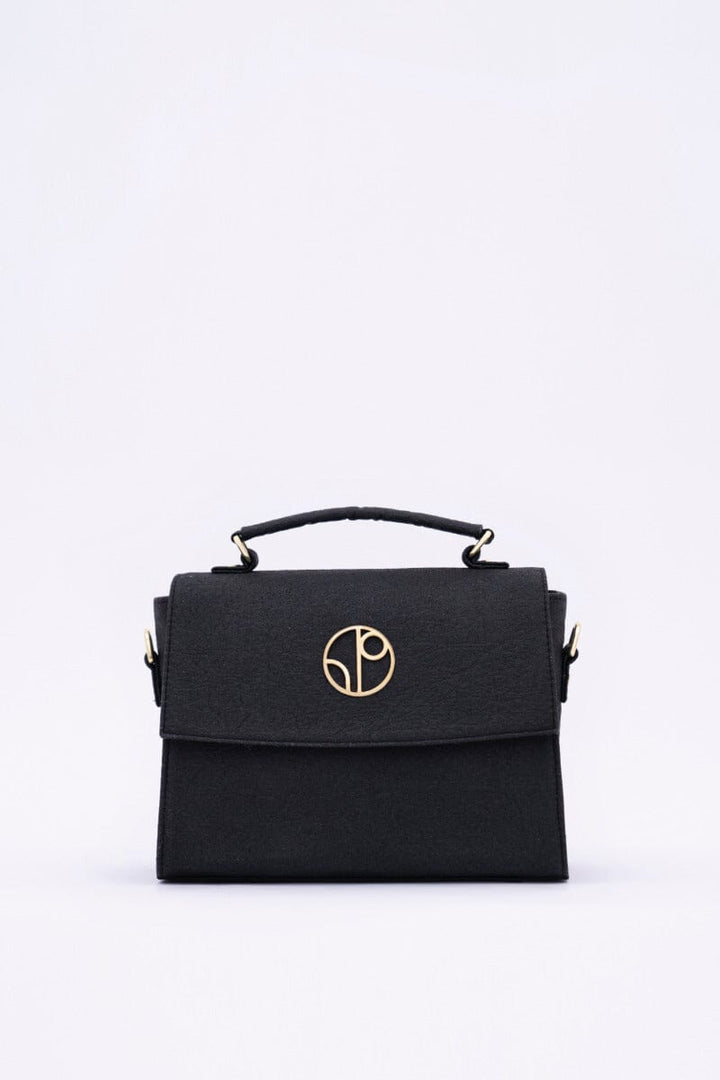 London Sadle Bag Pinatex - Truffle Black Bags 1 People 