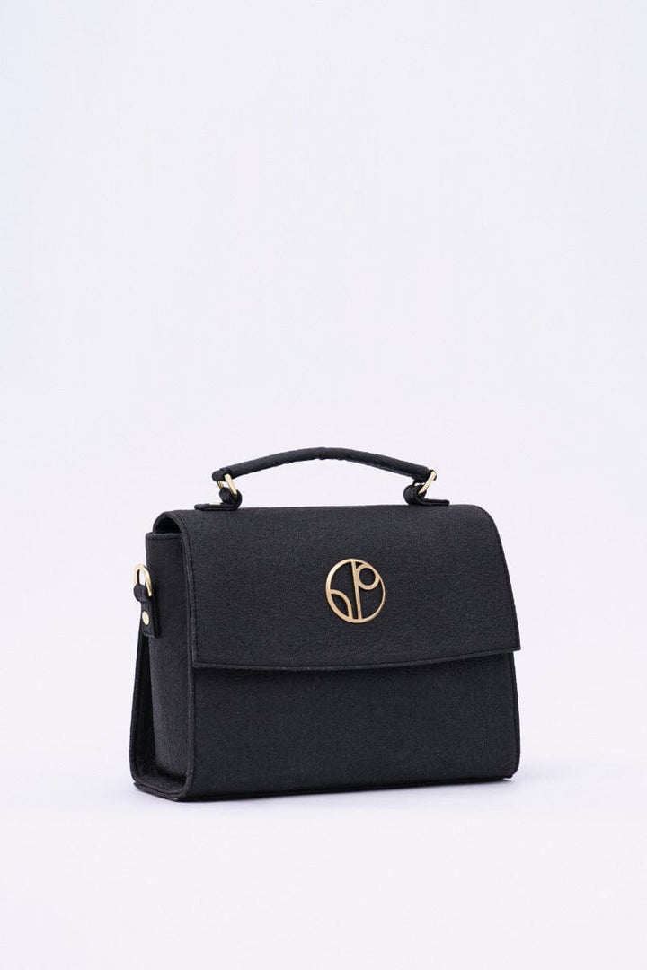 London Sadle Bag Pinatex - Truffle Black Bags 1 People 