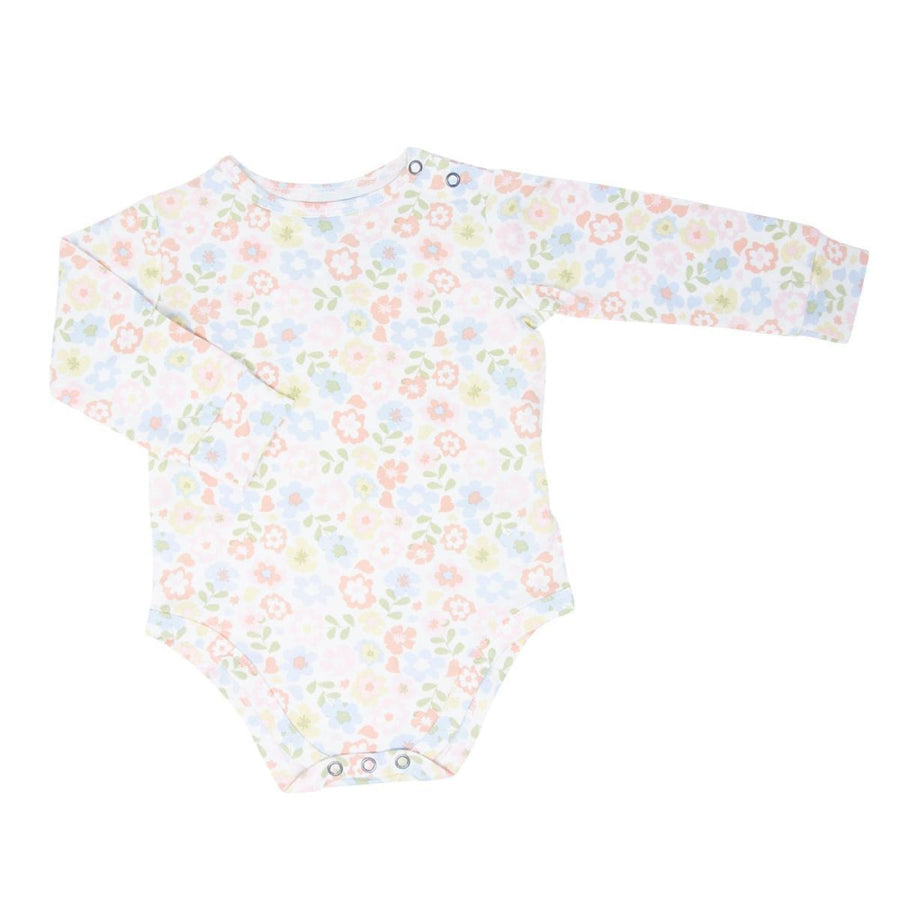 Long Sleeve Bodysuit - Pretty Pansy - Bodysuit