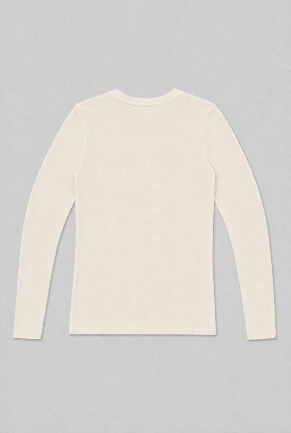 Long Sleeve Crew Neck Tee - Ivory - T-shirt