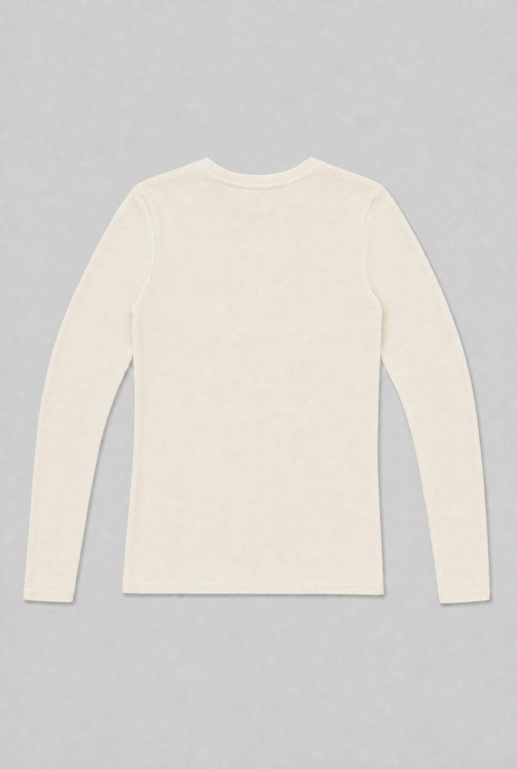 Long Sleeve Crew Neck Tee - Ivory - T-shirt