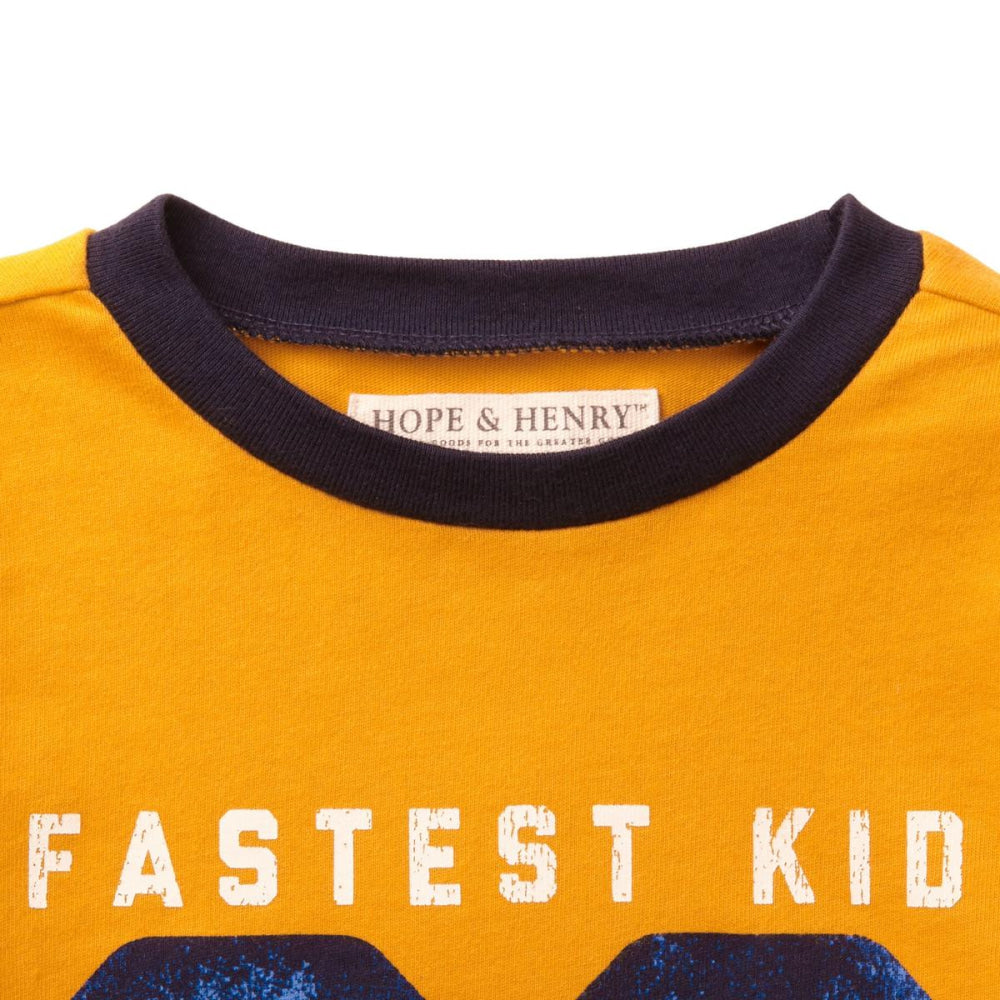 Long Sleeve Graphic Tee - Gold - T-shirt