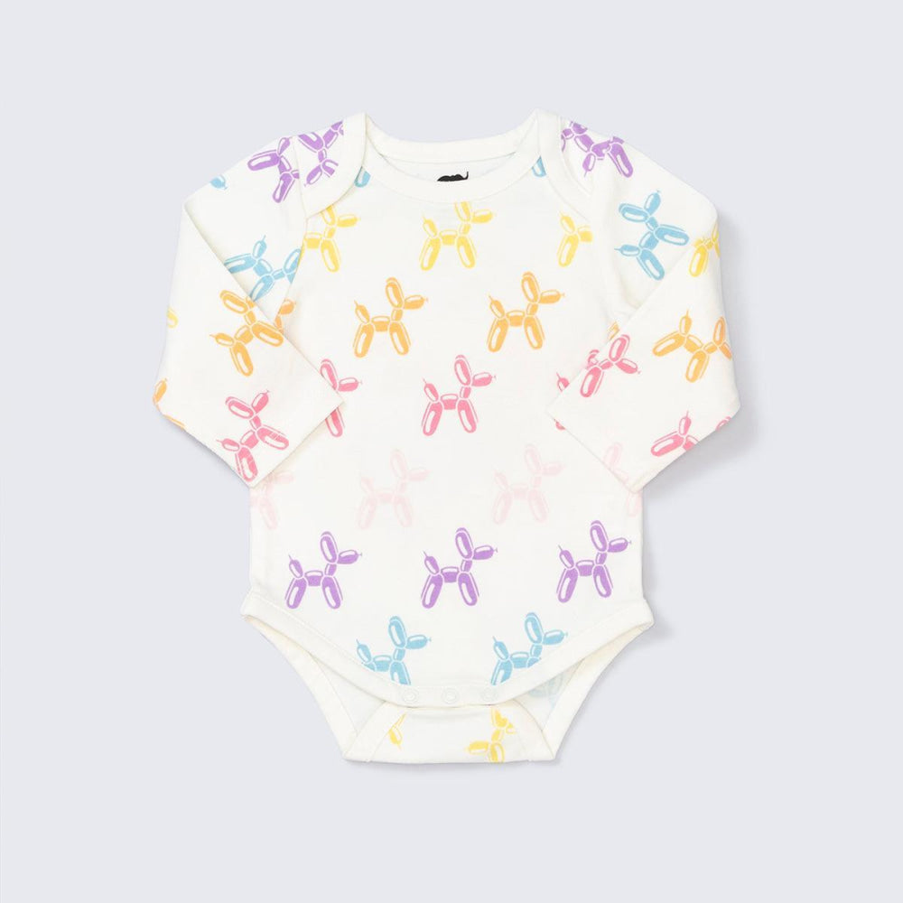 Long Sleeve Jack + Jill Bodysuit - Balloon Animals - Bodysuit