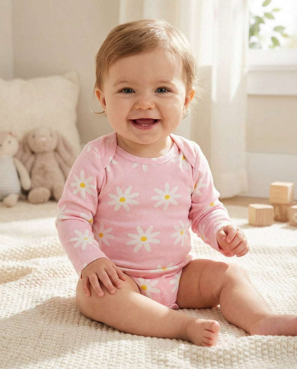 Long Sleeve Jack + Jill Bodysuit - Make My Daisy - Bodysuit