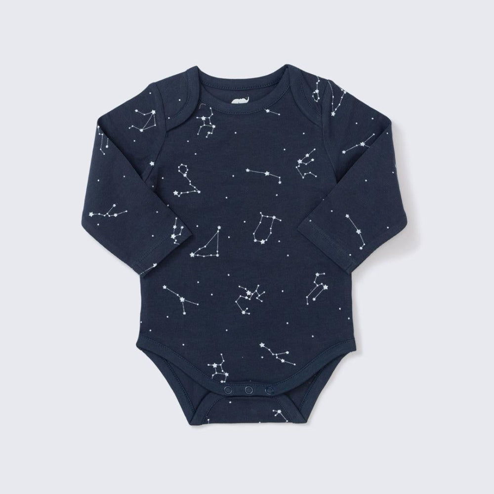 Long Sleeve Jack + Jill Bodysuit - Starry Constellation - preemie - Bodysuit