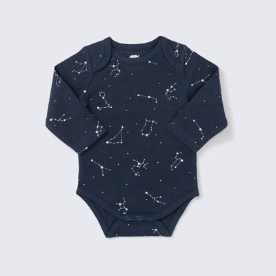 Long Sleeve Jack + Jill Bodysuit - Starry Constellation - preemie - Bodysuit