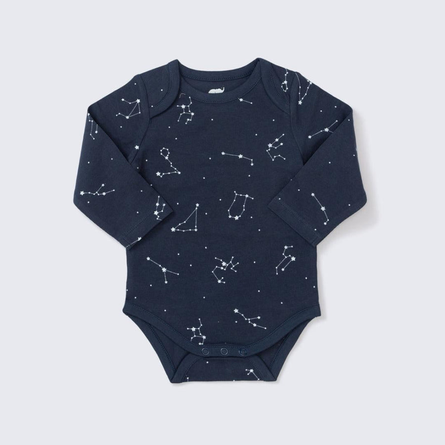 Long Sleeve Jack + Jill Bodysuit - Starry Constellation - preemie - Bodysuit
