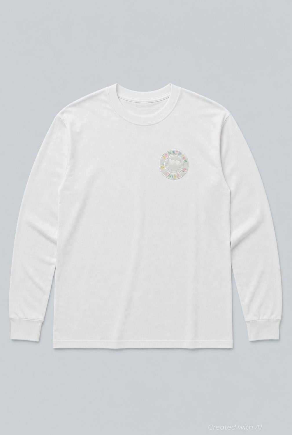 Long Sleeve Logo Tee - White - T-shirt