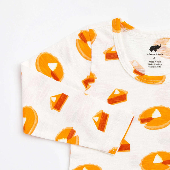 Long Sleeve Peplum Tee - Pumpkin Pie - 2T - T-shirt