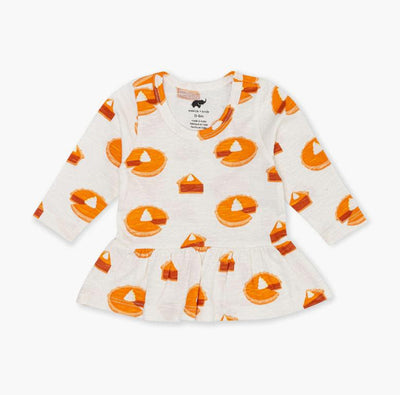 Long Sleeve Peplum Tee - Pumpkin Pie - 2T - T-shirt