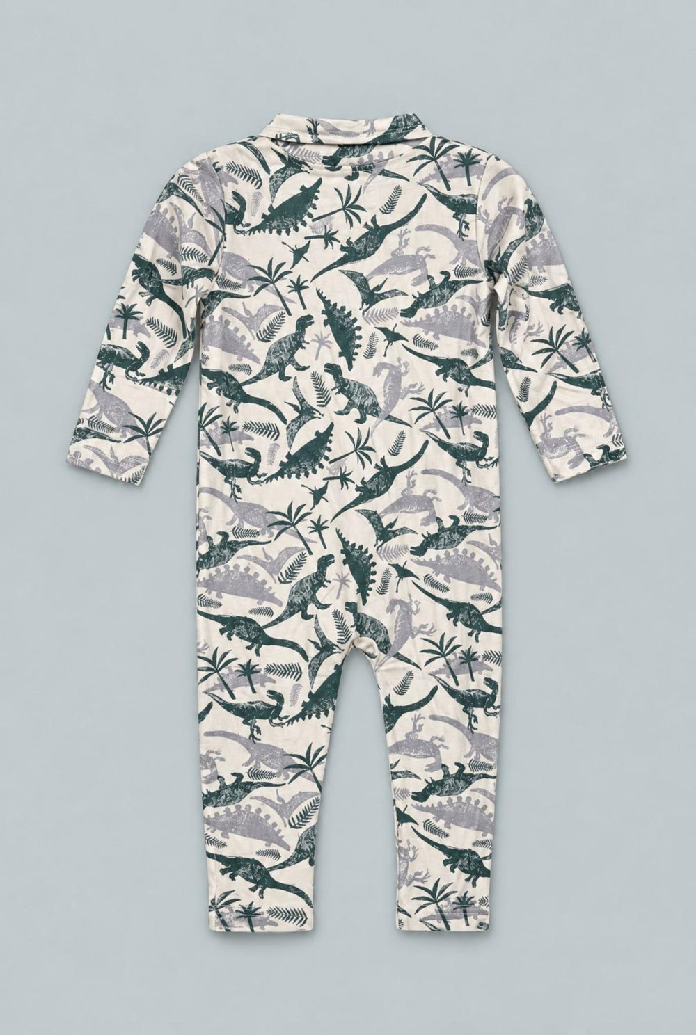 Long Sleeve Polo Romper - Benny Boy - Romper
