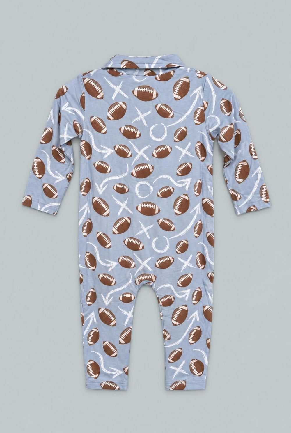 Long Sleeve Polo Romper - Patrick - Romper