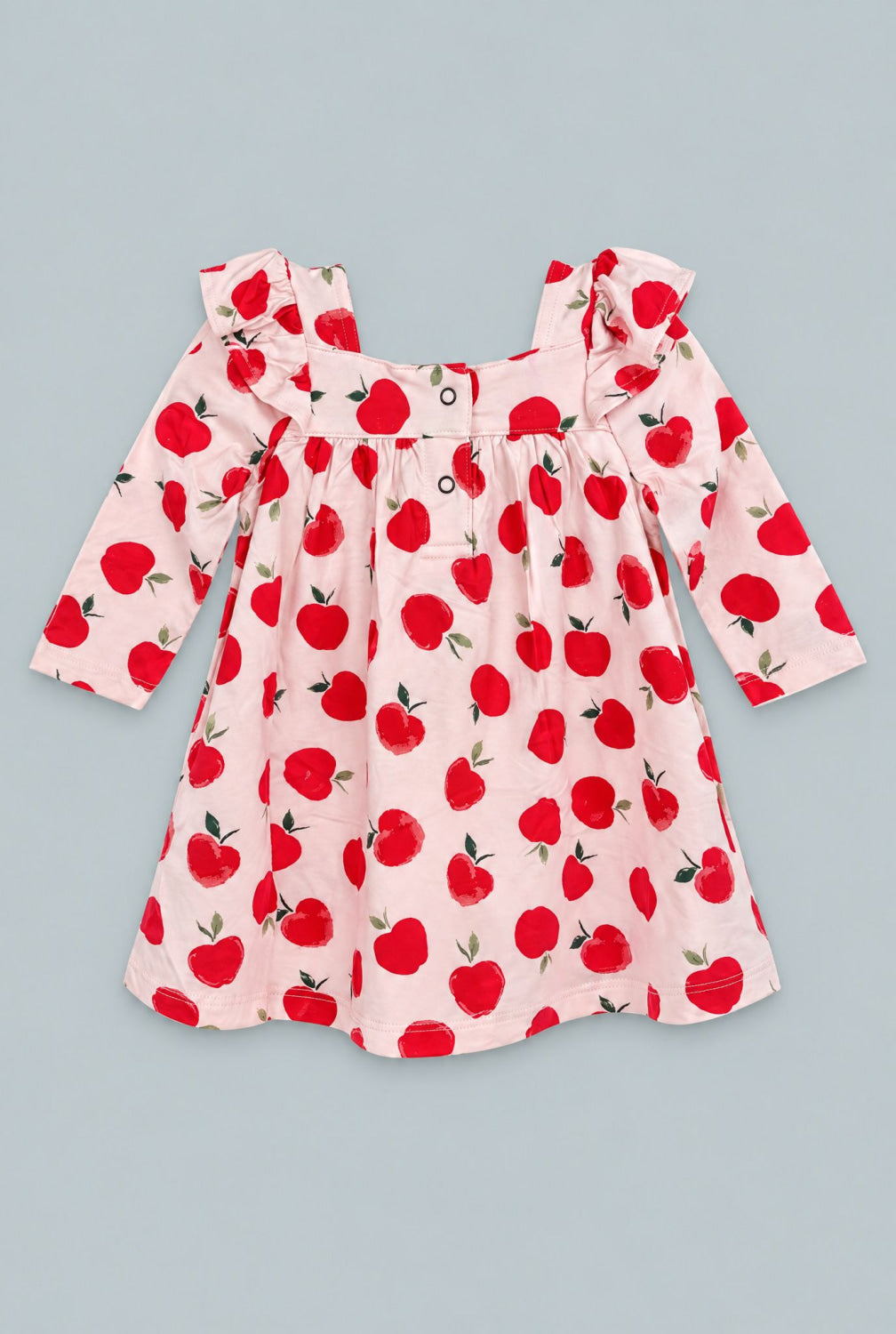 Long Sleeve Ruffle Dress With Bloomer - Snow White - Dresses