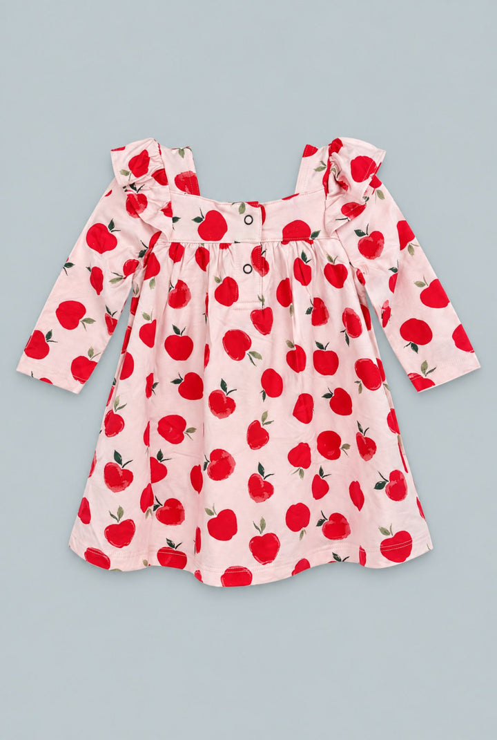Long Sleeve Ruffle Dress With Bloomer - Snow White - Dresses
