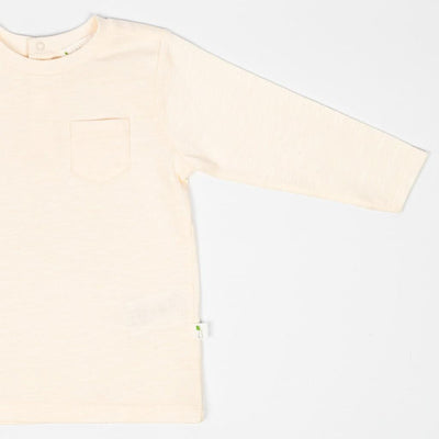 Long Sleeve Slub Jersey Shirt - Oat Milk - Shirt
