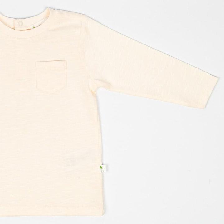 Long Sleeve Slub Jersey Shirt - Oat Milk - Shirt