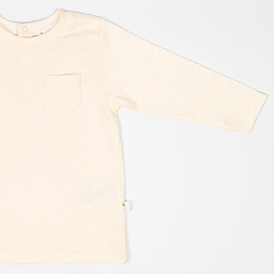 Long Sleeve Slub Jersey Shirt - Oat Milk - Shirt