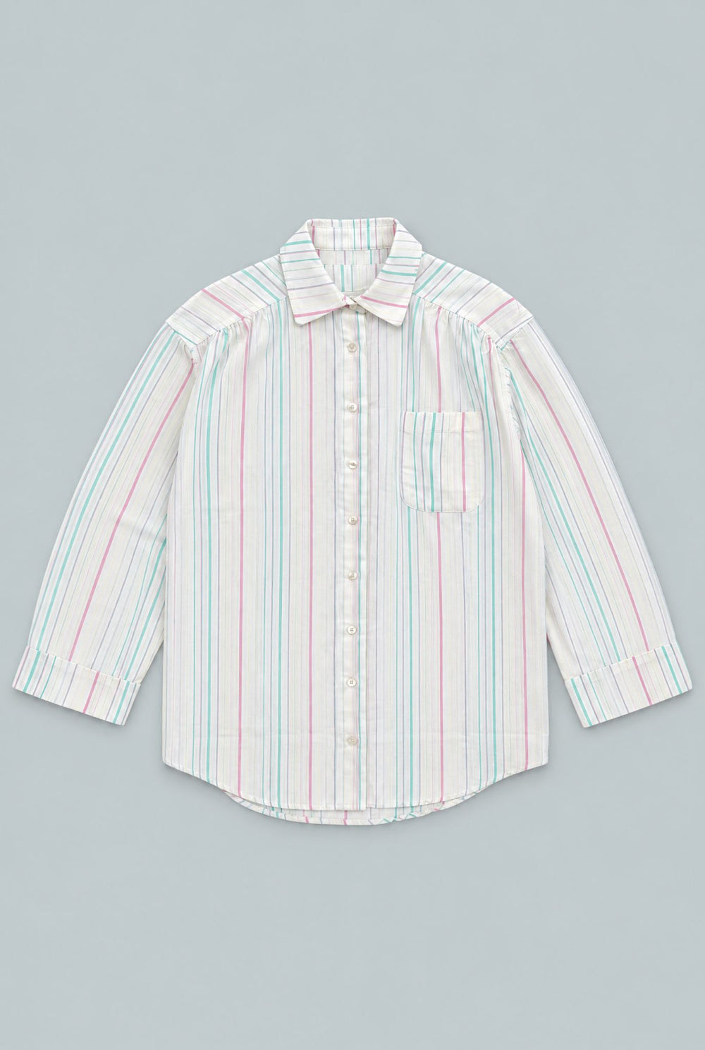 Long Sleeve Woven Pajama Set - Pastel/Multi - Pajamas