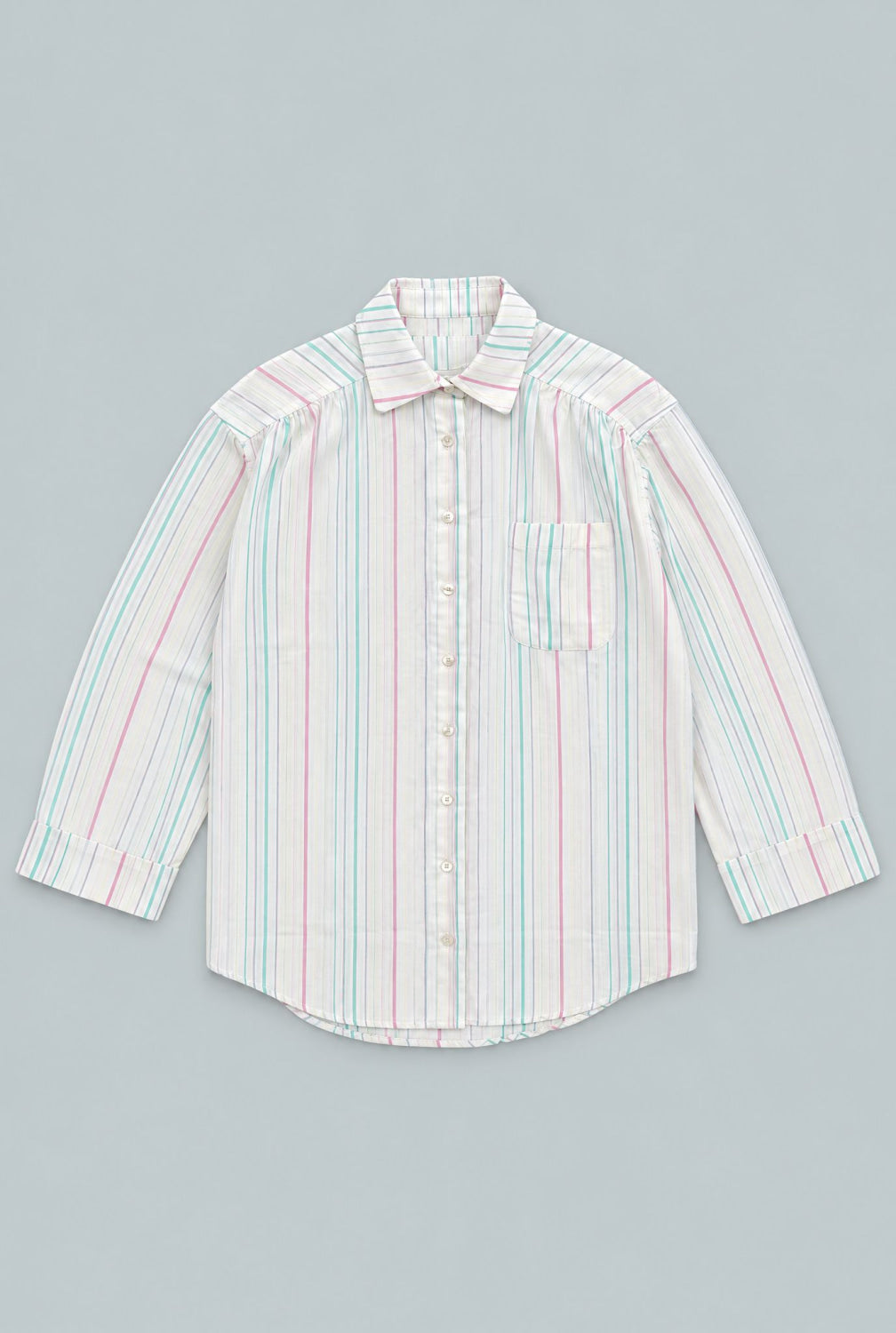 Long Sleeve Woven Pajama Set - Pastel/Multi - Pajamas