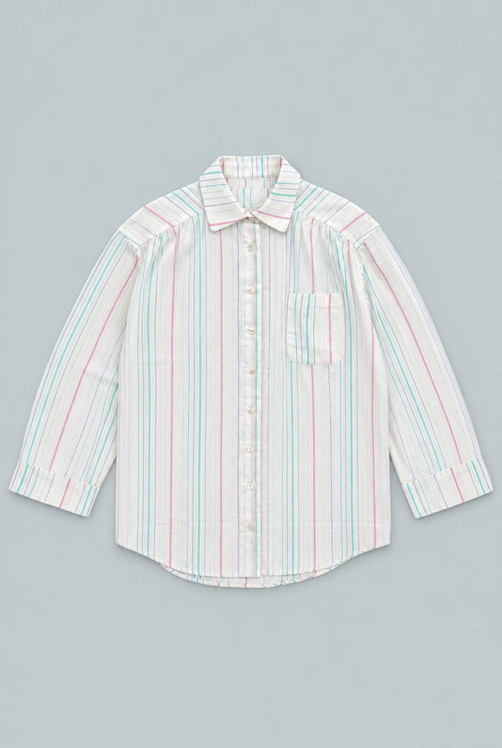 Long Sleeve Woven Pajama Set - Pastel/Multi - Pajamas