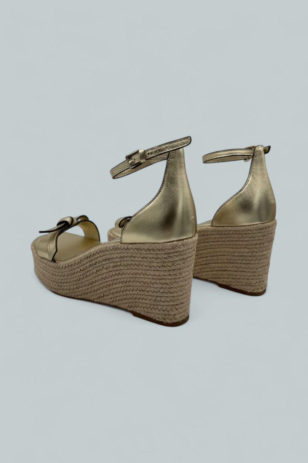 Loop Espadrille Wedge Sandals - Pale Gold - 7.5 - Espadrille