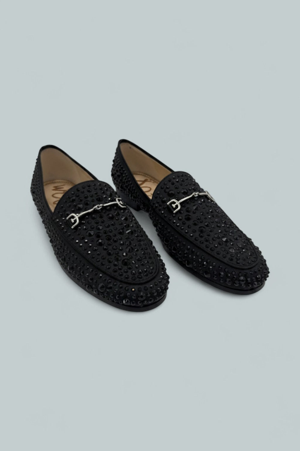 Loraine Bling Loafer Flats - Black - 9.5 - Loafers