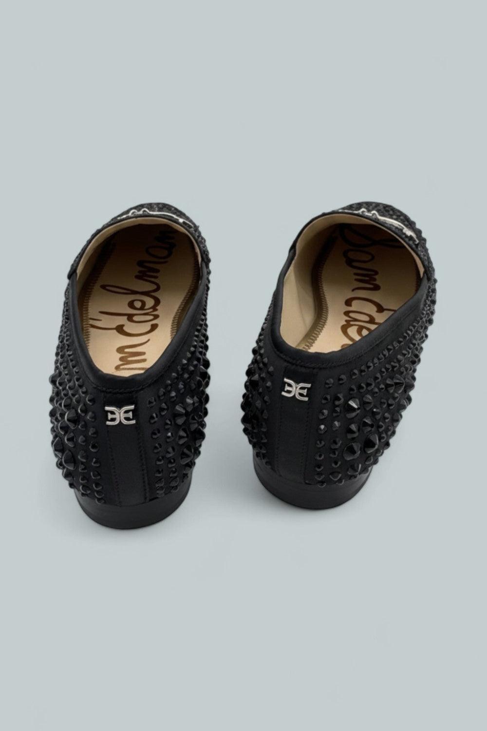 Loraine Bling Loafer Flats - Black - 9.5 - Loafers