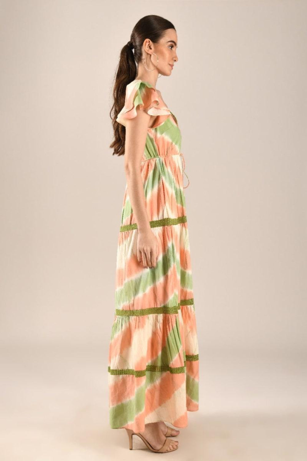 Lorena Maxi Dress - Peach - Dresses