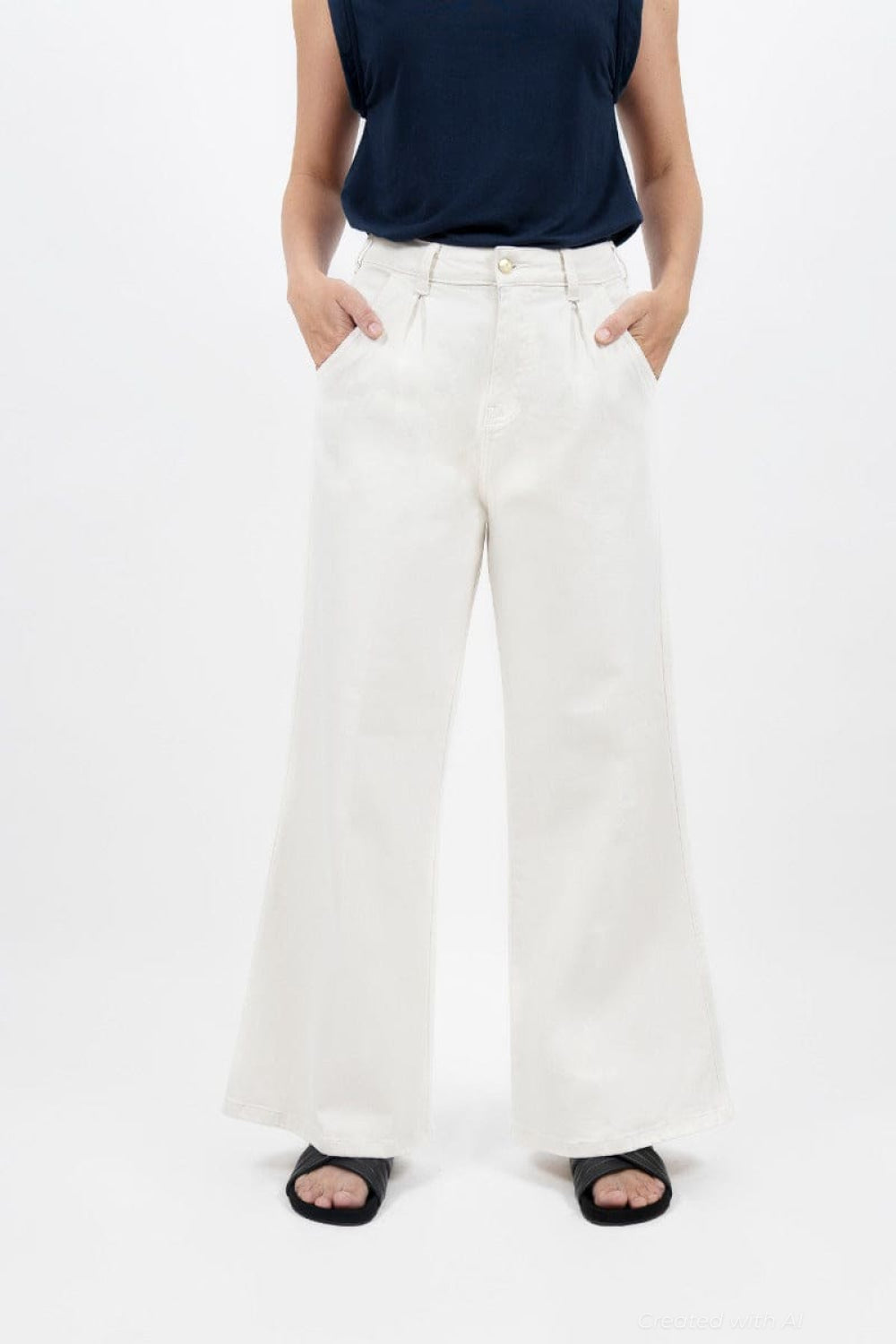 Los Angeles Wide Leg Jeans - Alto - Jeans