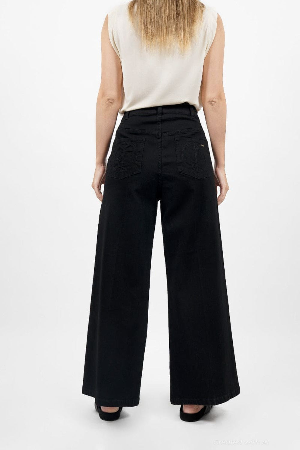 Los Angeles Wide Leg Jeans - Celeste - Jeans