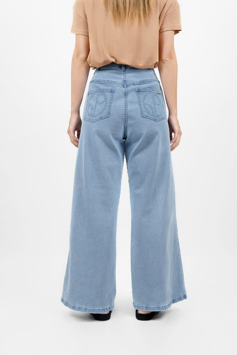 Los Angeles Wide Leg Jeans - Sky - Jeans