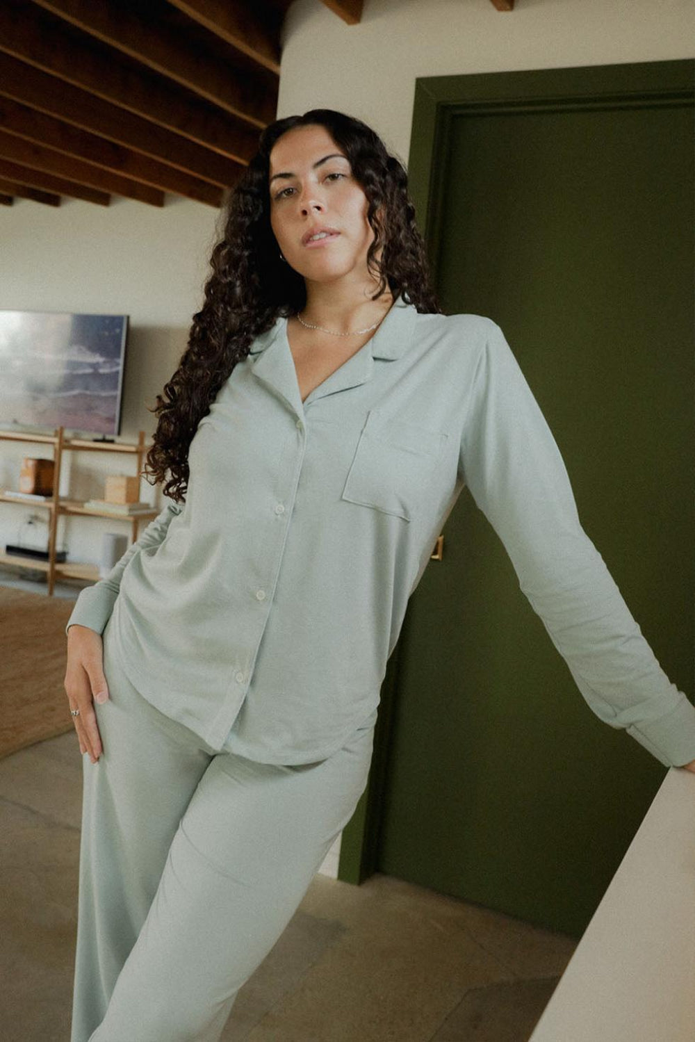 Lottie PJ Top - Powder - Pajamas