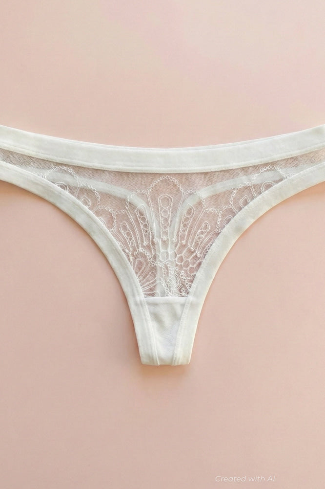 Love Has No Rules Thong - Ivory - FINAL SALE - Underwear