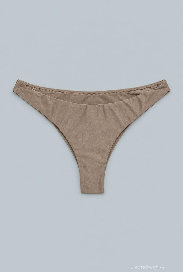Low Rise Bikini Bottoms - Tan - Bikini Bottom