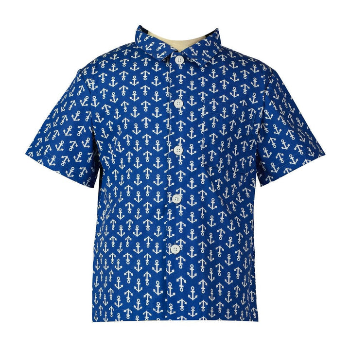 Anchor Shirt - Royal Blue